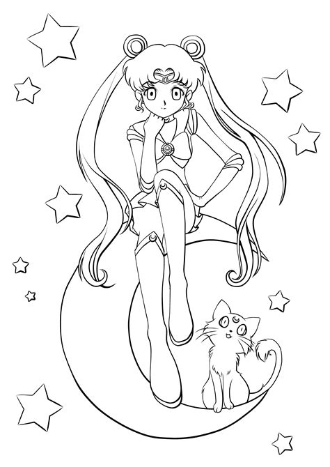 Sailor Moon Lineart By Cheila Sailor Moon Coloring Pages Sailor Moon