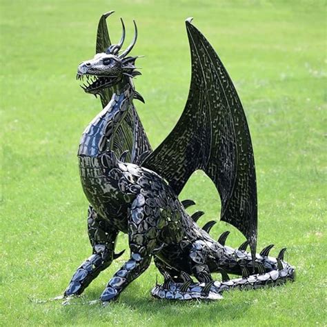 45ft Tall Large Metal Dragon Statue Decoration For Outdoor Or Indoor