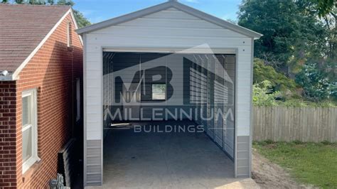 Millennium Buildings Vertical Boxed Eave Regular Garages