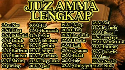 Qur an Juz 30 Lengkap FULL ! - YouTube