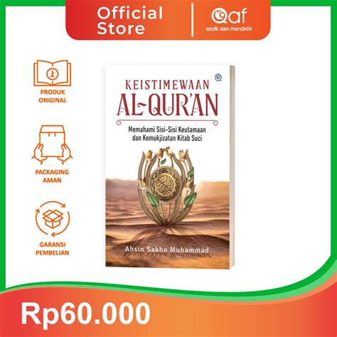 Jual Penerbit Qaf Keistimewaan Al Quran Dr Kh Ahsin Sakho