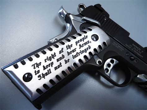 1911 Grips Second Amendment Cnc Machined Satin Aluminum Colt Etsy