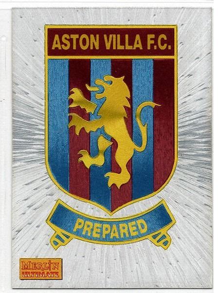 Merlin Ultimate Aston Villa Foil Emblem No13 Premier League 1995 96