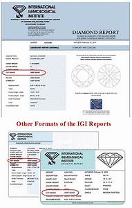 Igi Cut Grade Chart