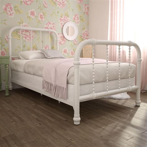 Buy Dhp Jenny Lind Kids Metal Bed Frame With Headboard Twin White