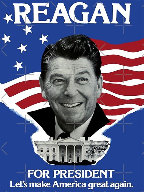 Vintage Ronald Reagan 1980 Campaign Poster Make America Great Again