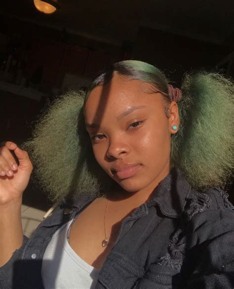 Follow Tropicm For More ️ Dyed Natural Hair Dyed Hair Girls