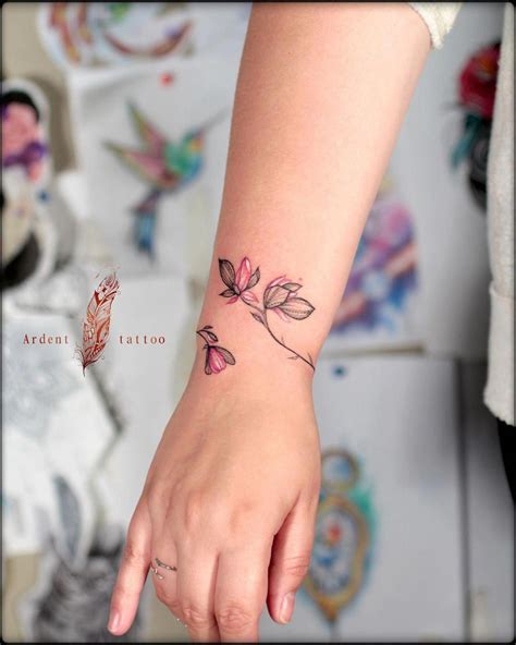 Bracelet Tattoo Wrist Bracelet Tattoo Flower Wrist Tattoos Wrist