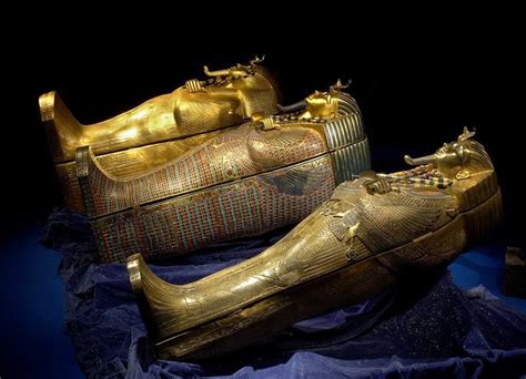 Outer Coffin Second Coffin And Inner Coffin Of Tutankhamun