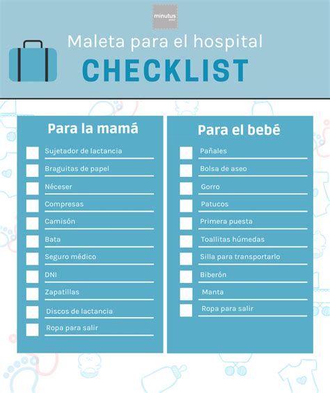 Lista Para La Maleta Hospital ¿qué Se Tiene Que Llevar Minutus