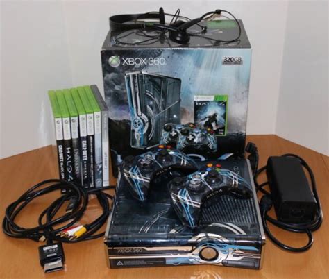 Microsoft Xbox 360 S Halo 4 Limited Edition 320gb Blue Console For Sale