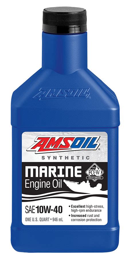 Amsoil 10w 40 Synthetic Formula 4 Stroke Marine Oil Wcf