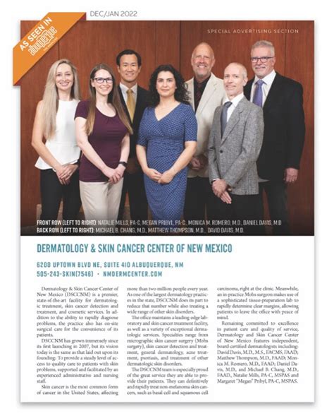 Dermatology And Skin Cancer Center Of New Mexico News
