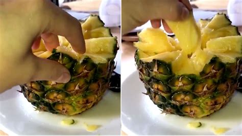 How To Peel Pineapple Unconventional Method Goes Viral