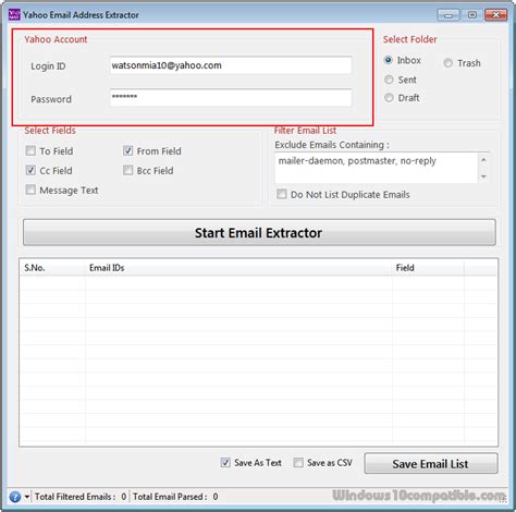 Email Address Extractor For Yahoo 25011 Free Download