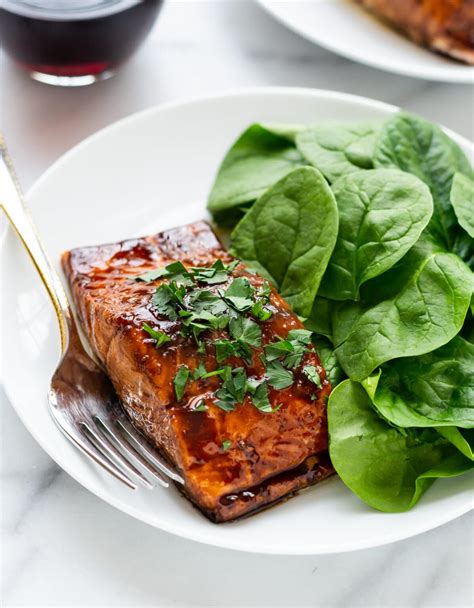 Balsamic Salmon Glazed And Baked