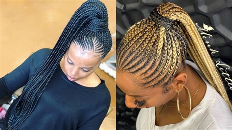 Ghana Braids Hairstyles 2020 Black Female Braids Zyhomy