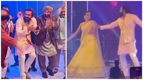Bobby Deol Performs With Wife Tanya Joins Sunny Deol To Dance To Naiyo