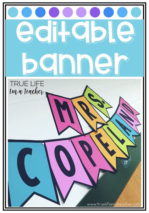 Create A Colorful Banner For Your Classroom With Zero Colored Ink Classroom Banner Prek