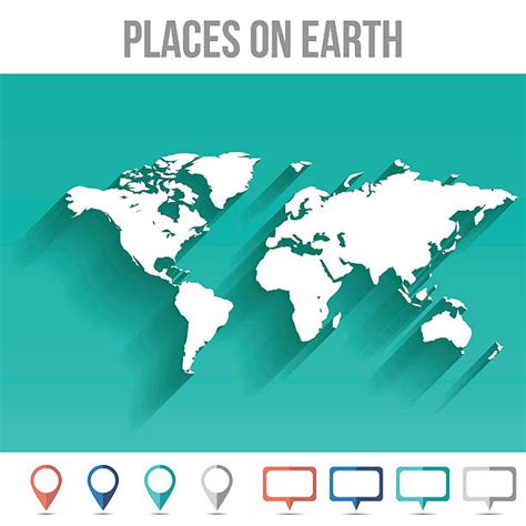 Royalty Free World Map Flat Clip Art Vector Images And Illustrations