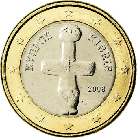 1 Euro Cyprus 2008 2023 Km 84 Coinbrothers Catalog