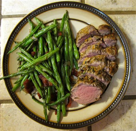 Put tenderloin in the pan and cook for about 10 minutes, searing each side using tongs to turn the meat. Pork tenderloin | Oven roasted green beans, Pork dishes ...