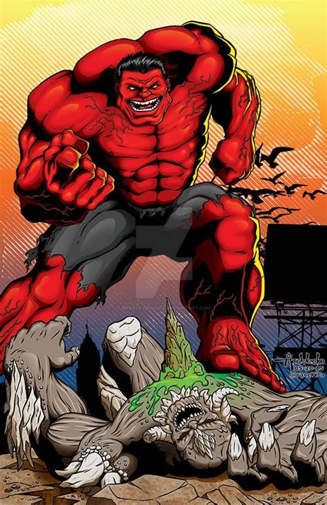 Red Hulk Vs Doomsday By Reyacevedoart On Deviantart