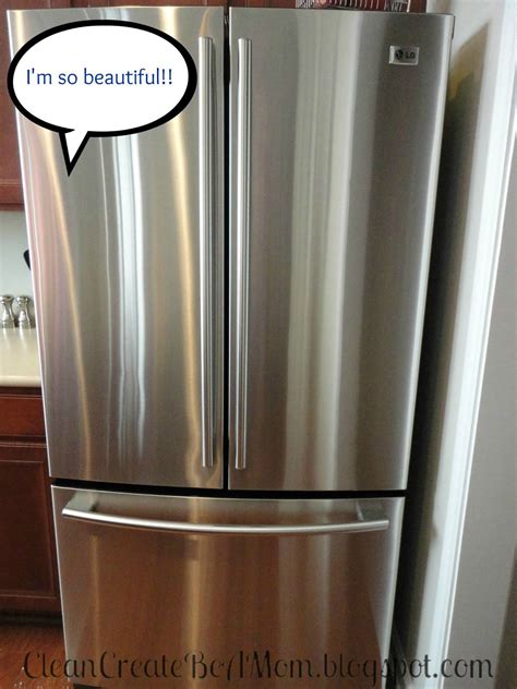 How to remove stubborn dirt from stainless steel appliances. Clean, Create, Be a Mom: Shiny, Shiny Stainless