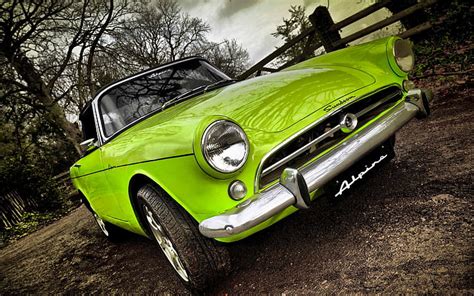 Car Green Closeup Sunbeam Alpine 1080p 2k 4k 5k Hd Wallpapers Free