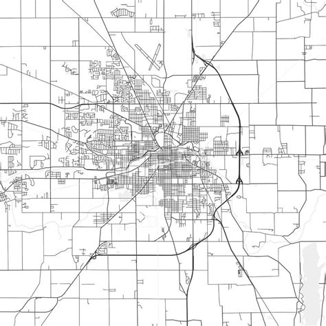 Muncie Indiana Area Map Light Hebstreits Area Map Muncie Map
