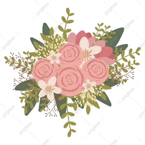 Gambar Buket Karangan Bunga Vektor Untuk Pernikahan Bunga Pernikahan