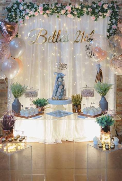 Theme ideas for your 21st birthday dressing up isn't just for little kids or halloween; Elegant & Glam 21st birthday | 21st birthday decorations ...
