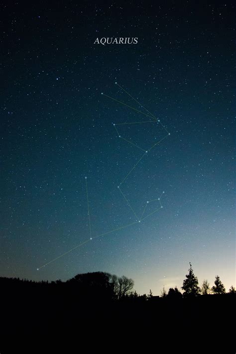 Map of the constellation, notable stars and deep sky objects. Aquarius constellation (OC)3648x5472  http://ift.tt ...