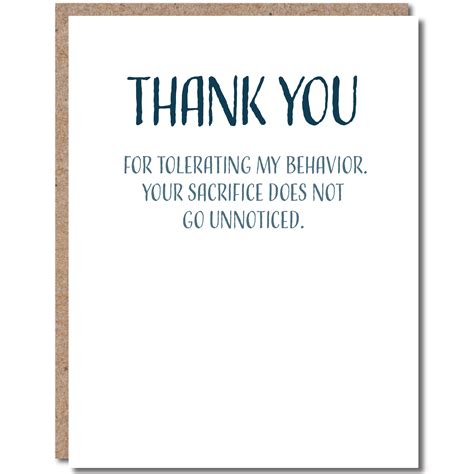 Funny Thank You Card In 2021 Funny Thank You Funny Anniversary Cards