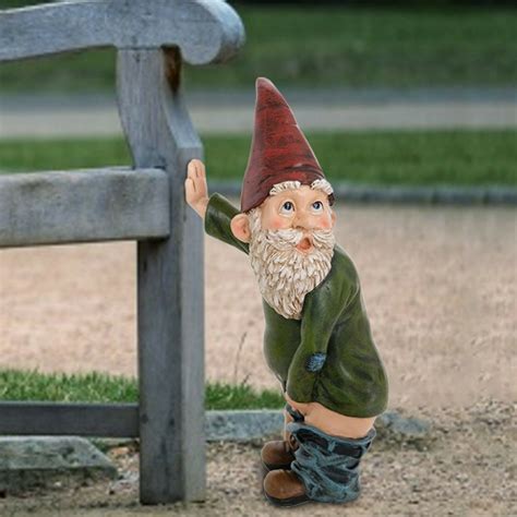 Naughty Middle Finger Garden Gnome Resin Garden Gnome Statue Outdoor Humor Ciudaddelmaizslp Gob Mx