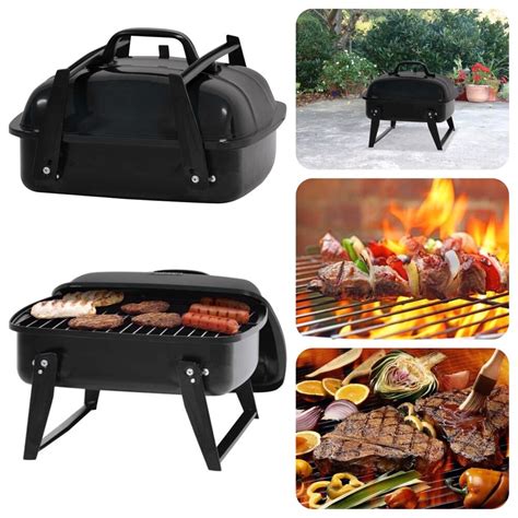 Portable grills provide a fantastic opportunity to take your cooking skills on the road. Portable Small Charcoal Grill 12" Barbecue Camping Patio ...