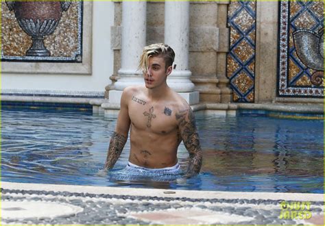Photo Justin Bieber Goes Shirtless For Swim At Versace Mansion 12 Photo 3528460 Just Jared