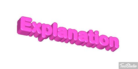 Explanation Word Animated  Logo Designs