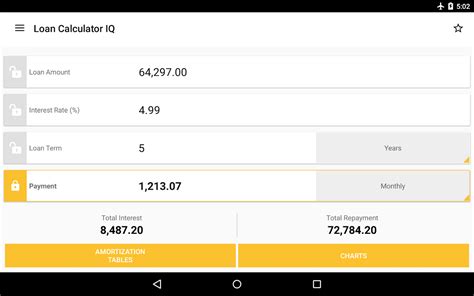 Calculate monthly loan payment and check your borrowing power. Loan Calculator IQ - Android Apps on Google Play