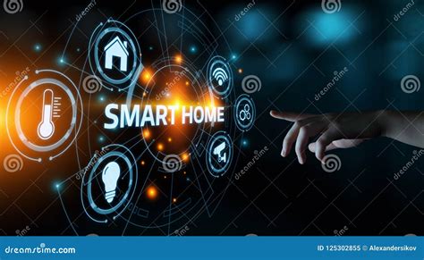 Smart Home Automation Concept Icon For Functionalities Person
