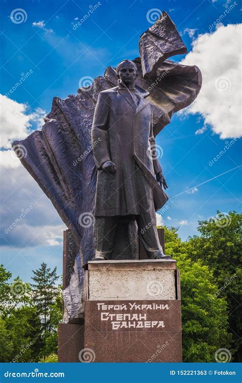 Statue Of Stepan Bandera Editorial Stock Photo Image Of Ukrainian
