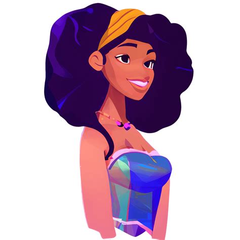Beautiful African American Girl Princess · Creative Fabrica
