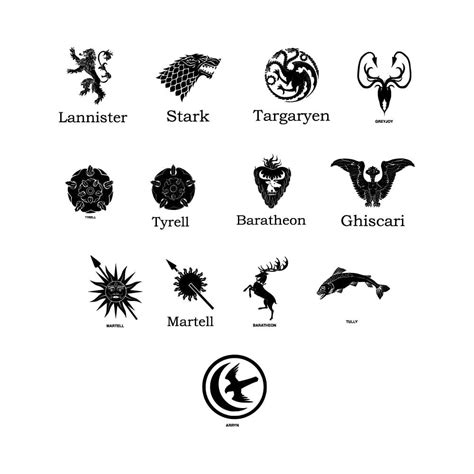 Game Of Thrones House Sigils Logo Vector Ai Png Svg Eps Free