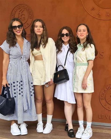 Jessica Alba And Lookalike Daughter Honor 15 Look Radiant At The French Open Meaww