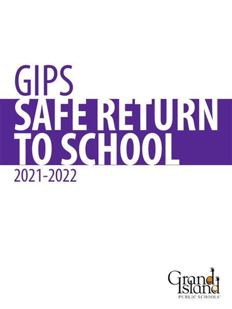 Gips Safe Return To School 21 22 Final Pdf Vaccines Schools