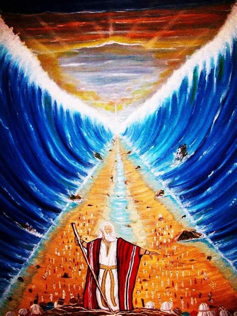 Moses By Roejae Baptiste Moses Red Sea Bible Pictures Sea Painting