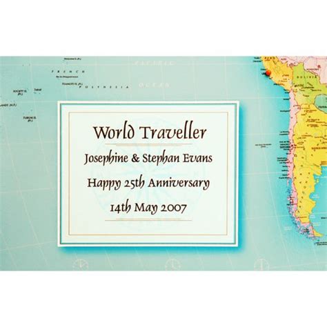 Personalised World Traveller Map The T Experience