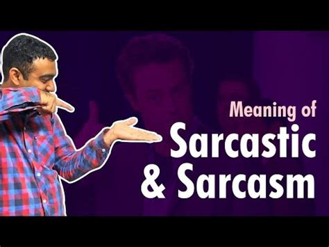 Know answer of question : Sarcastic & Sarcasm meaning in hindi | Meaning of ...