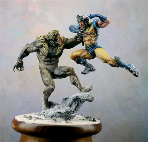 Wolverine Vs Sabretooth By Drifter · Puttyandpaint