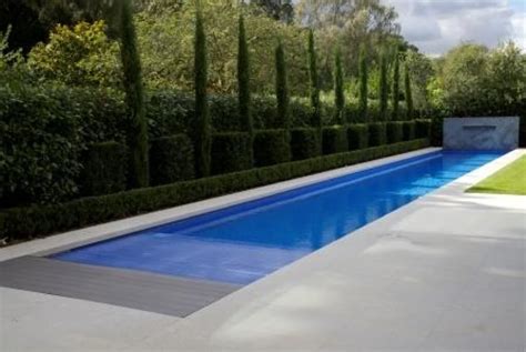 Pool Design Clean Lap Pool Design Ideas With Trimmed Bush Beside And